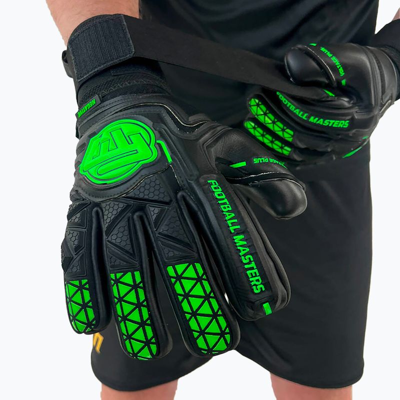 Вратарски ръкавици Football Masters Voltage Plus NC black/fluo 5