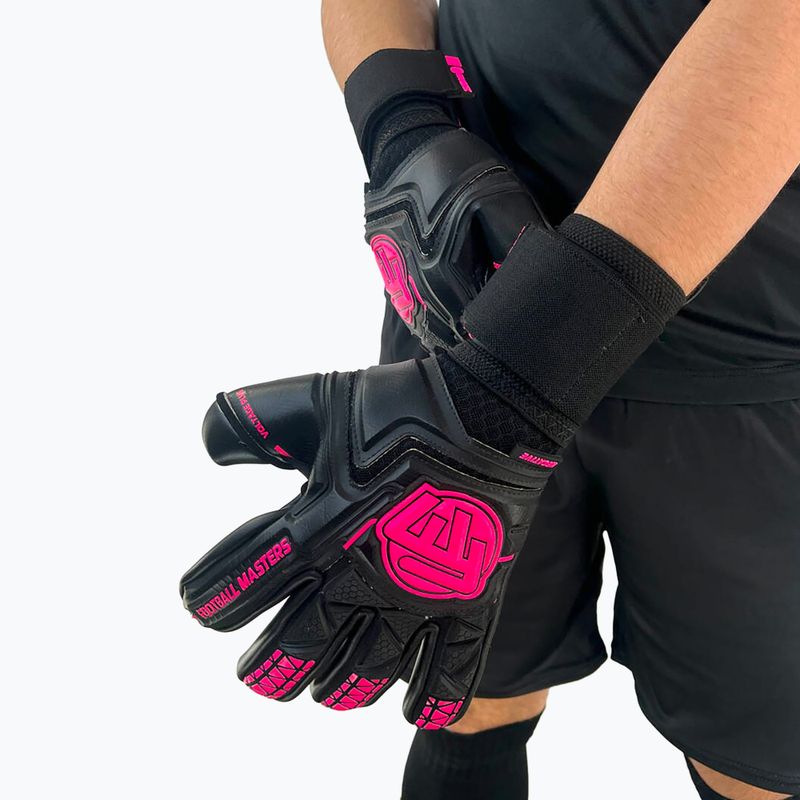 Вратарски ръкавици Football Masters Voltage Plus NC black/pink 4