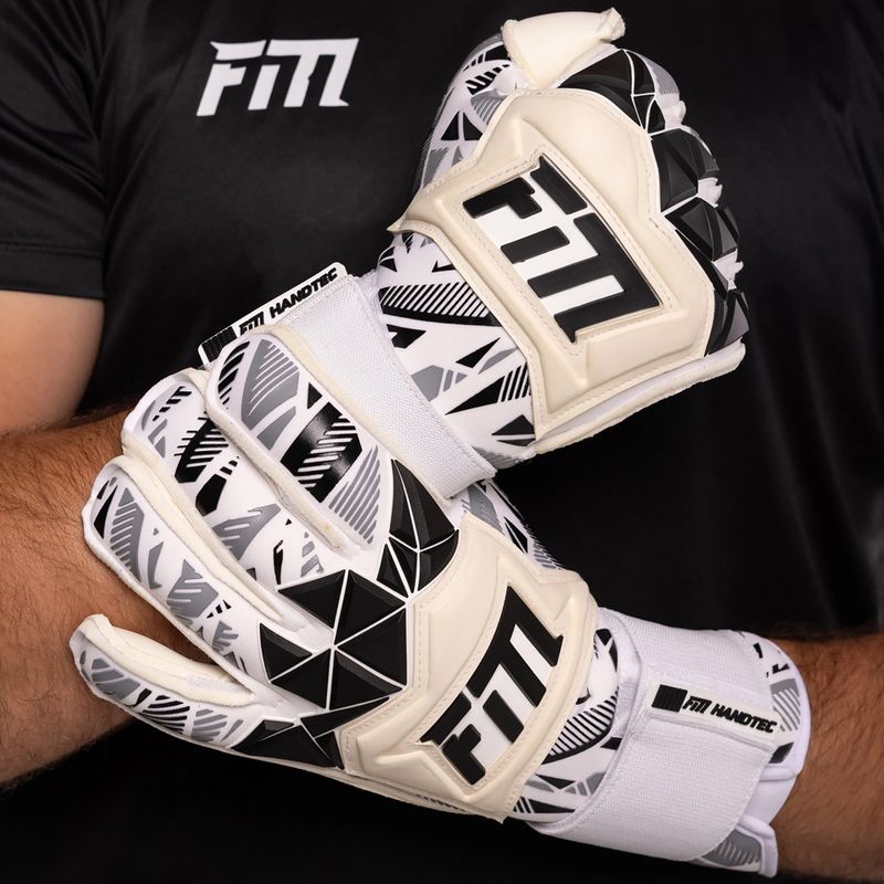 Вратарски ръкавици Football Masters Invictus X Pro RF white/black 5