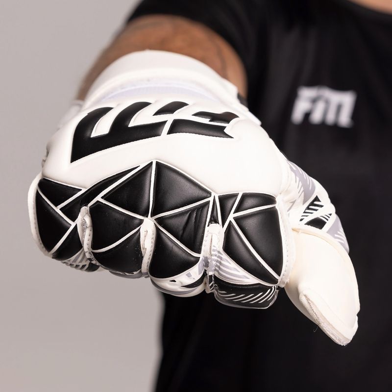 Вратарски ръкавици Football Masters Invictus X RF white/black 6