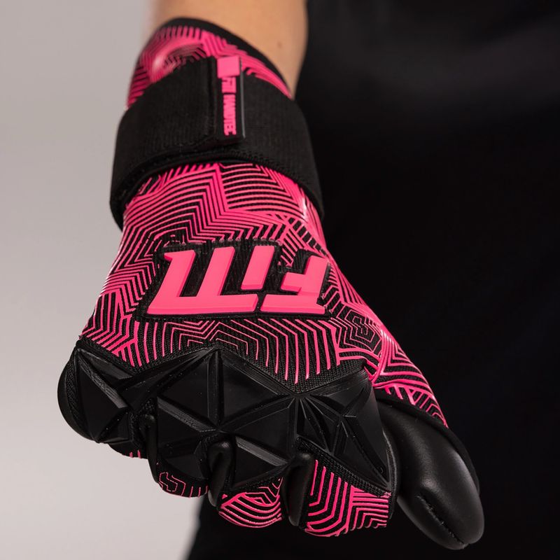 Вратарски ръкавици Football Masters Varis X Pro NC black/pink 7