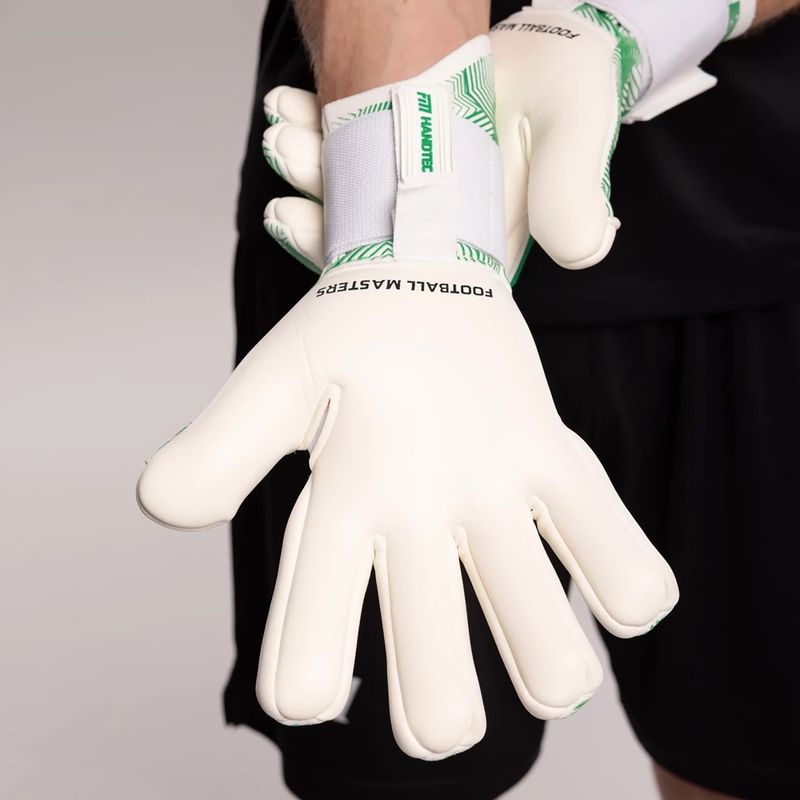 Вратарски ръкавици Football Masters Varis X Pro NC white/green 9