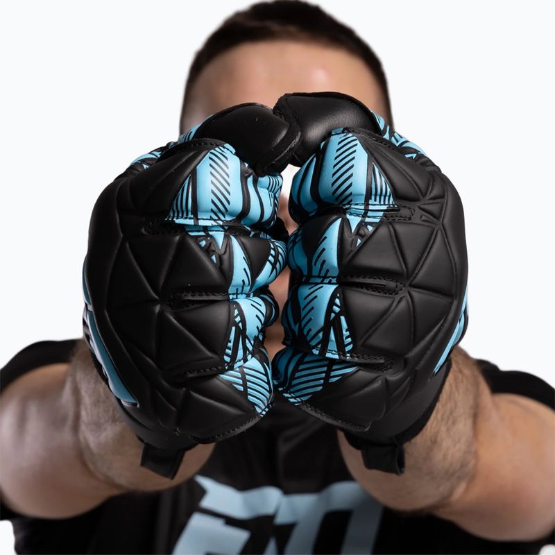 Вратарски ръкавици Football Masters Invictus X Training black/blue 9