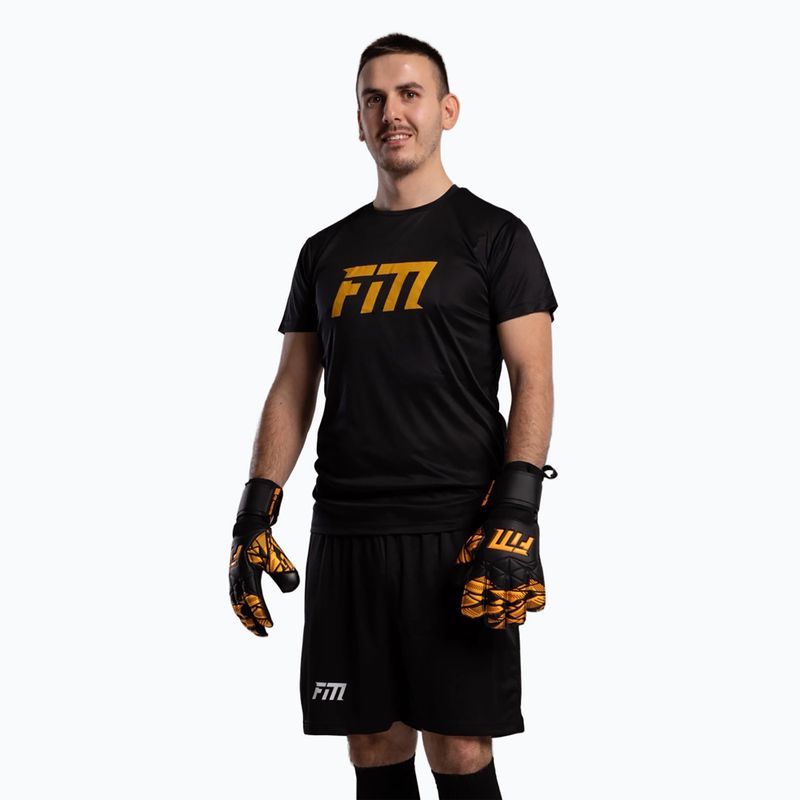 Вратарски ръкавици Football Masters Invictus X Training черно/оранжево 2