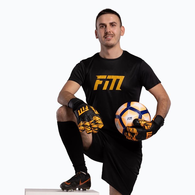 Вратарски ръкавици Football Masters Invictus X Training black/orange 9