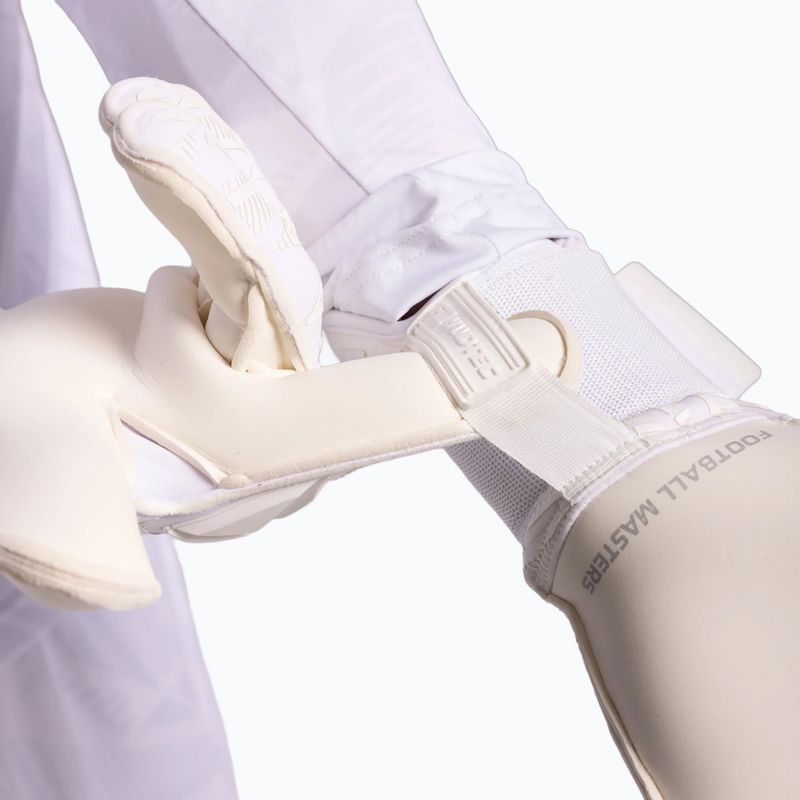 Вратарски ръкавици Football Masters Invictus X PRO all white 6