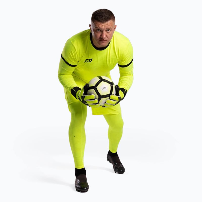 Вратарски ръкавици Football Masters Invictus X PRO yellow fluo 3
