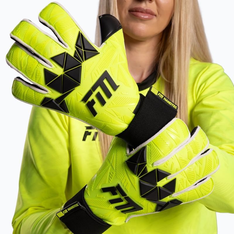 Вратарски ръкавици Football Masters Invictus X PRO yellow fluo 5