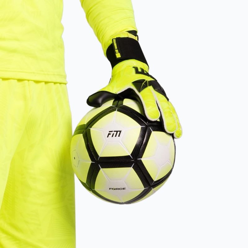 Вратарски ръкавици Football Masters Invictus X PRO yellow fluo 8