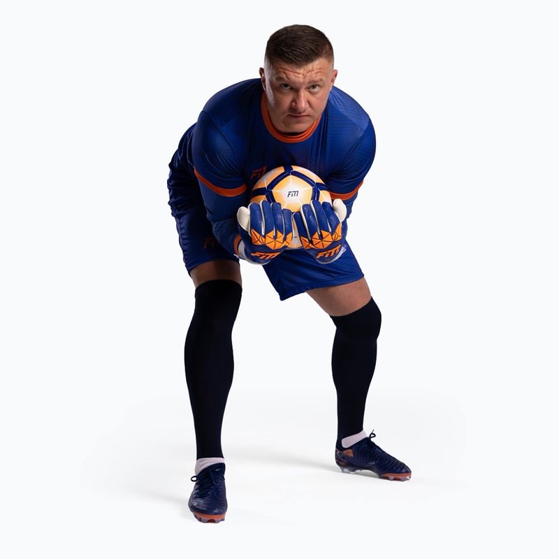 Вратарски ръкавици Football Masters Varis X PRO blue/orange 4