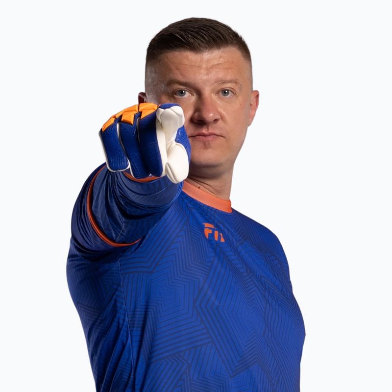 Вратарски ръкавици Football Masters Varis X PRO blue/orange 5