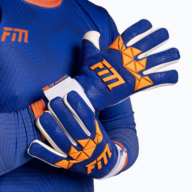 Вратарски ръкавици Football Masters Varis X PRO blue/orange 7