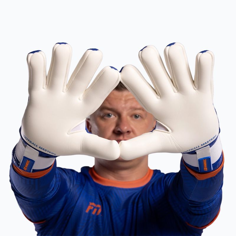 Вратарски ръкавици Football Masters Varis X PRO blue/orange 8