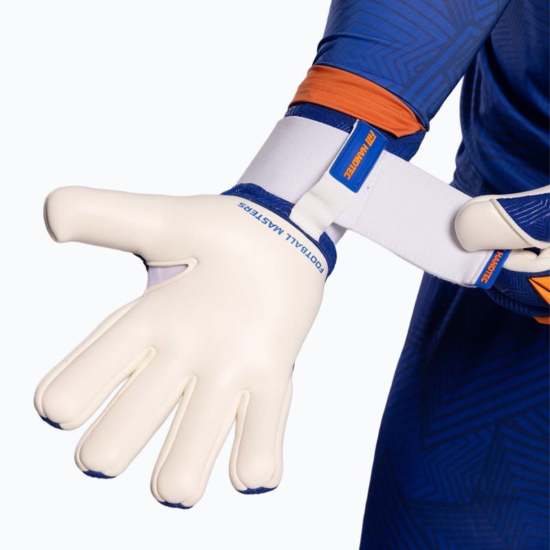 Вратарски ръкавици Football Masters Varis X PRO blue/orange 9
