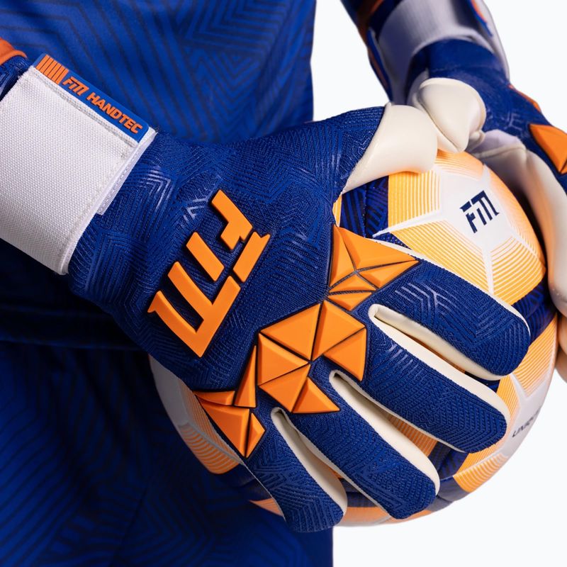 Вратарски ръкавици Football Masters Varis X PRO blue/orange 10