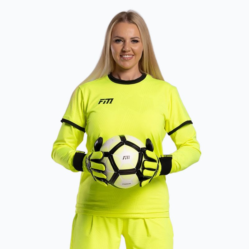 Вратарски ръкавици Football Masters Varis X PRO yellow fluo 3
