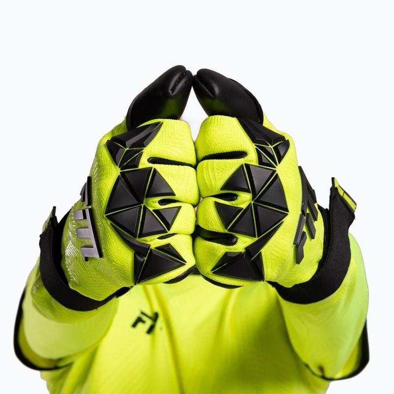 Вратарски ръкавици Football Masters Varis X PRO yellow fluo 9