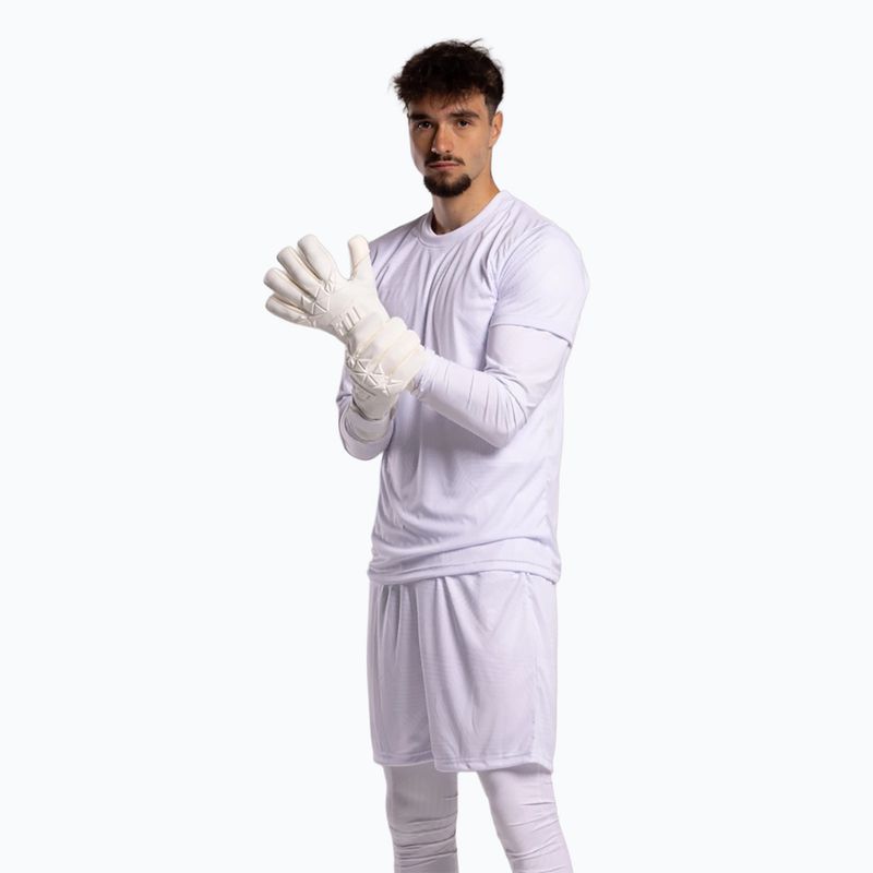 Вратарски ръкавици Football Masters Varis X PRO all white 2