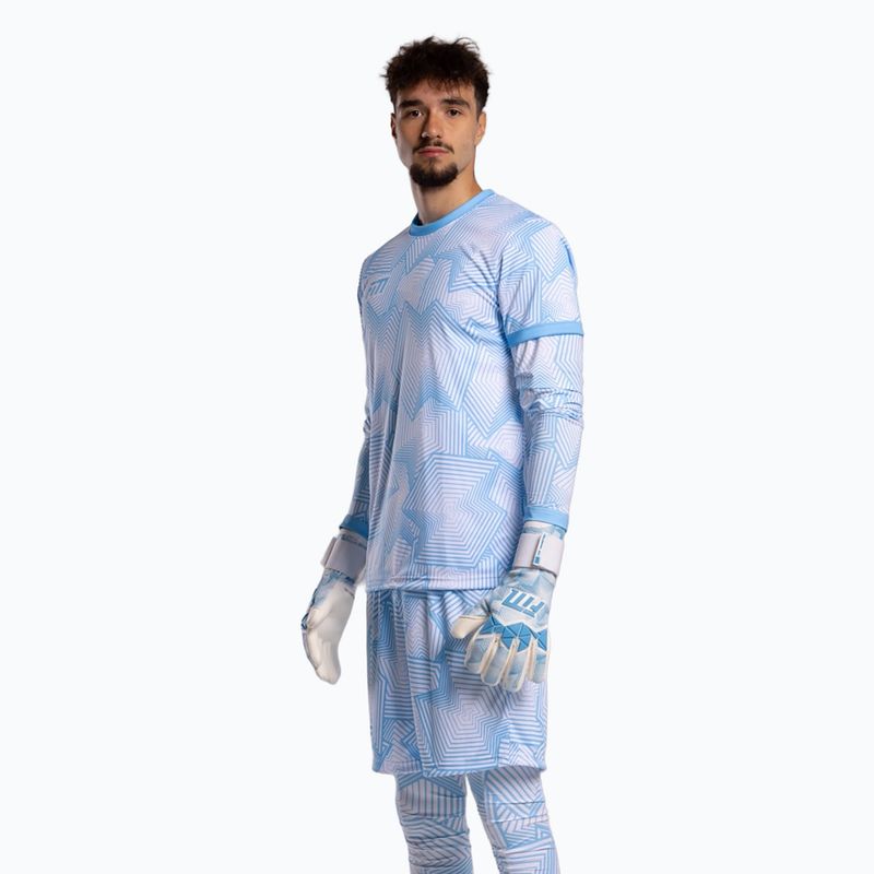 Вратарски ръкавици Football Masters Varis X PRO white/blue 3