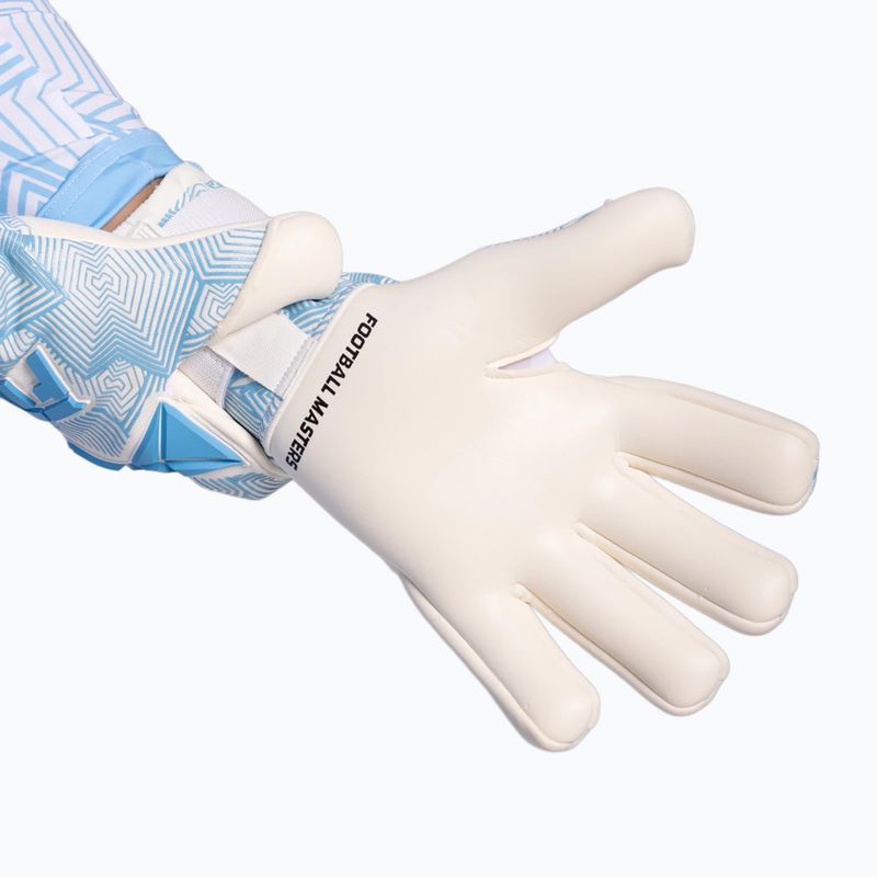 Вратарски ръкавици Football Masters Varis X PRO white/blue 8