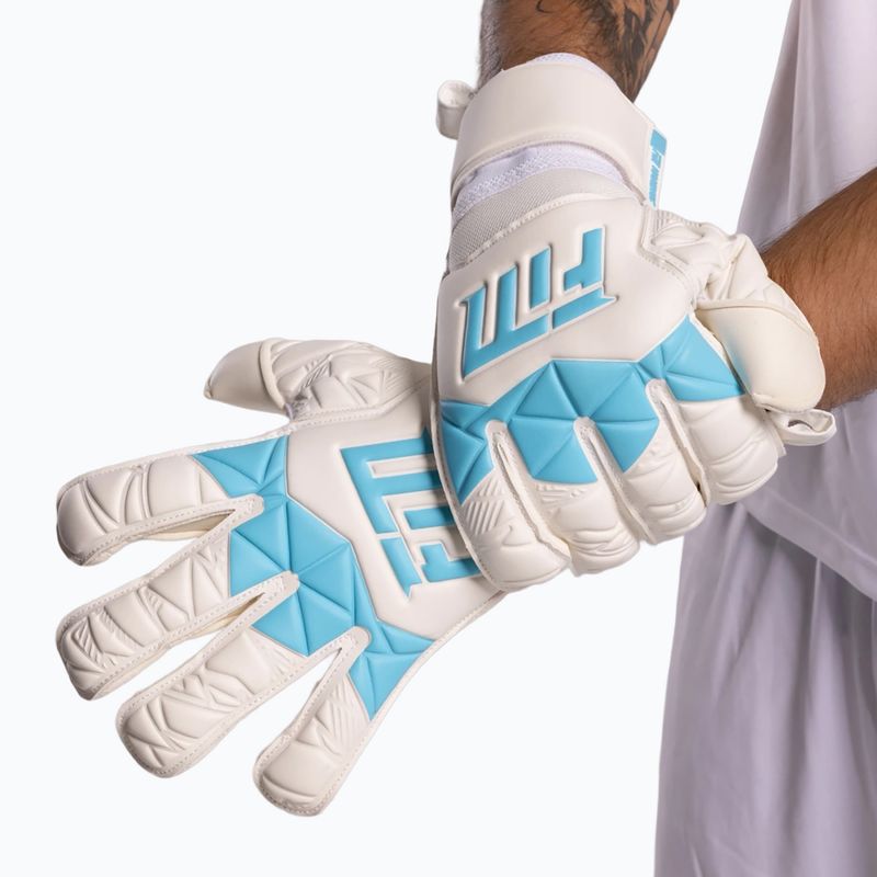 Вратарски ръкавици Football Masters Invictus X white/blue 8
