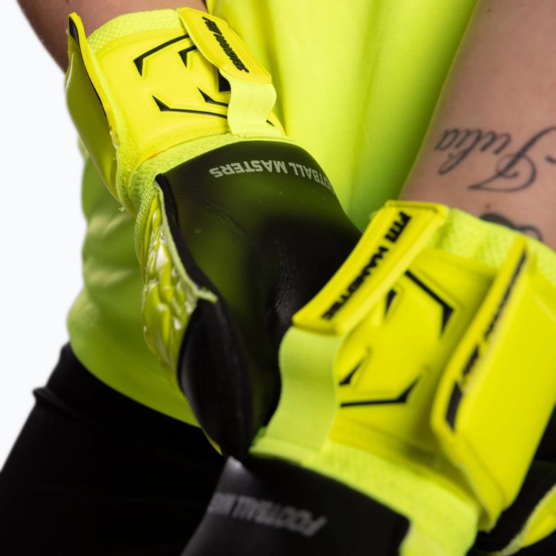 Вратарски ръкавици Football Masters Invictus X yellow fluo 7
