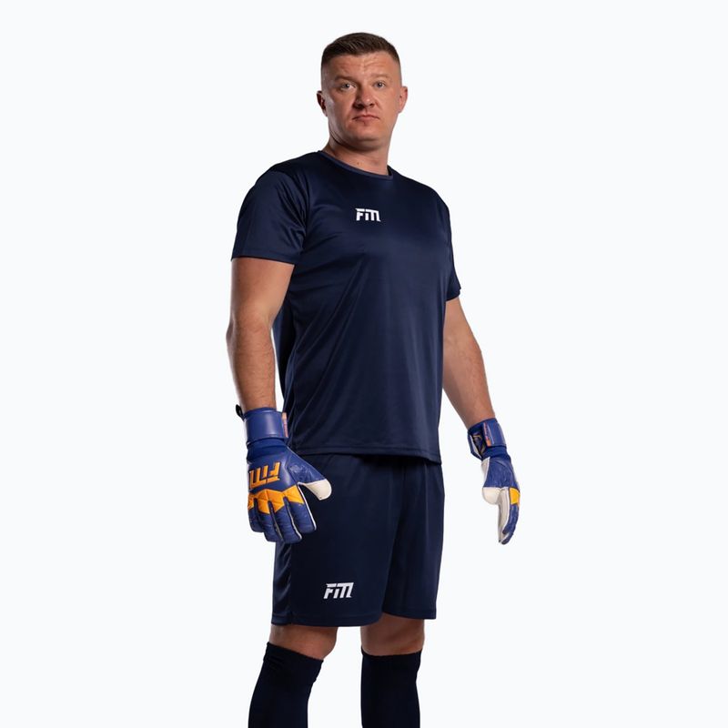 Вратарски ръкавици Football Masters Invictus X синьо/оранжево 5