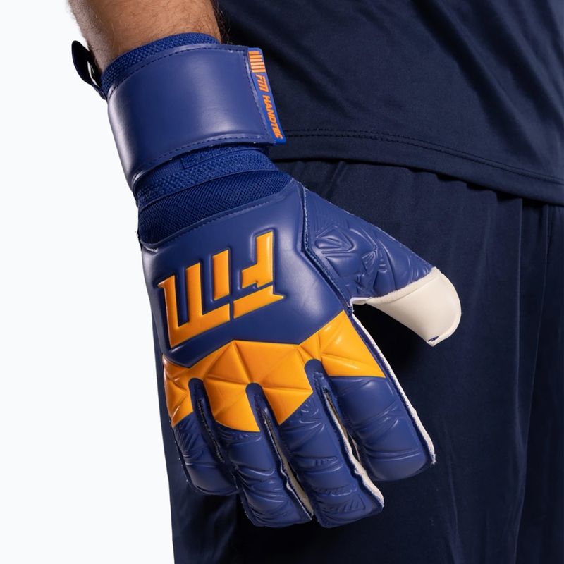 Вратарски ръкавици Football Masters Invictus X blue/orange 6