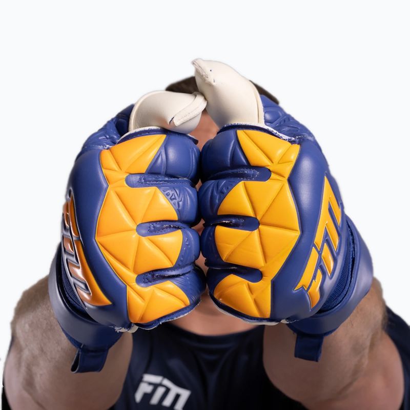 Вратарски ръкавици Football Masters Invictus X blue/orange 9