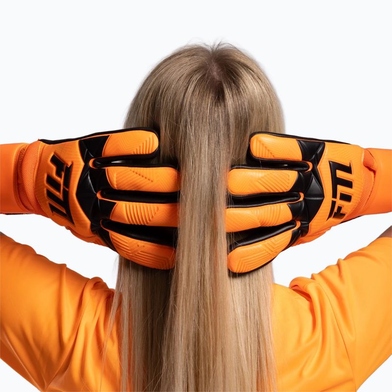 Вратарски ръкавици Football Masters Varis X orange fluo 7