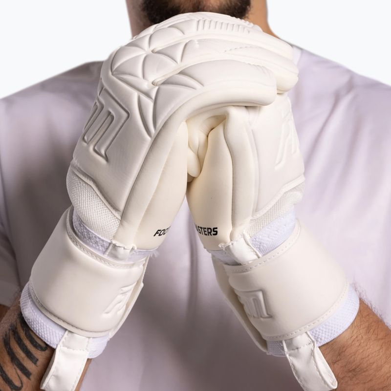 Вратарски ръкавици Football Masters Varis X all white 3