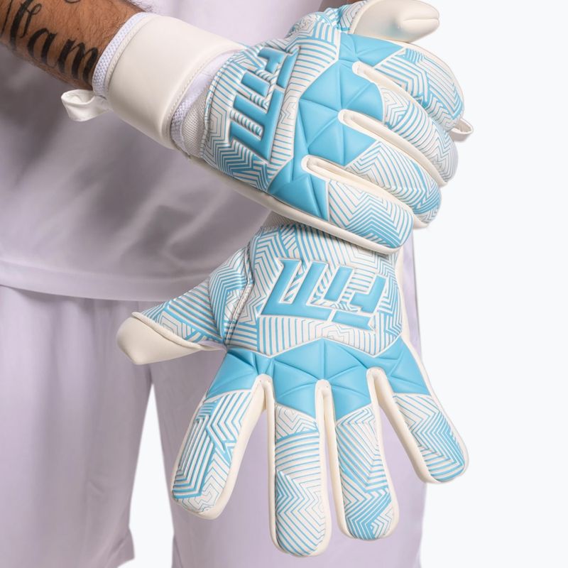 Вратарски ръкавици Football Masters Varis X white/blue 2