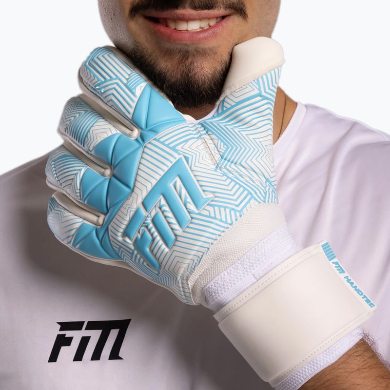 Вратарски ръкавици Football Masters Varis X white/blue 4