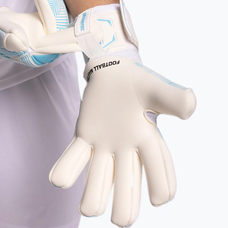Вратарски ръкавици Football Masters Varis X white/blue 7