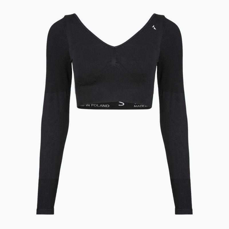 Дамска блуза с дълъг ръкав за тренировка Carpatree Eris Seamless orchid black