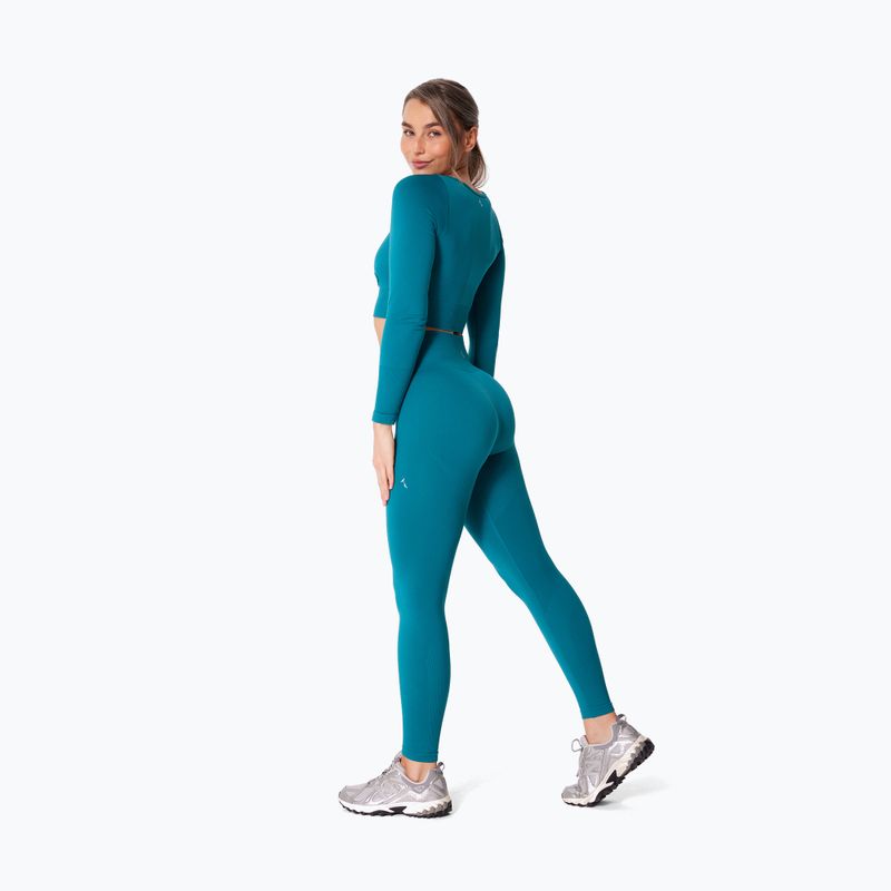 Дамски тренировъчен клин Carpatree Dopamine Buzz Seamless petrol green 3