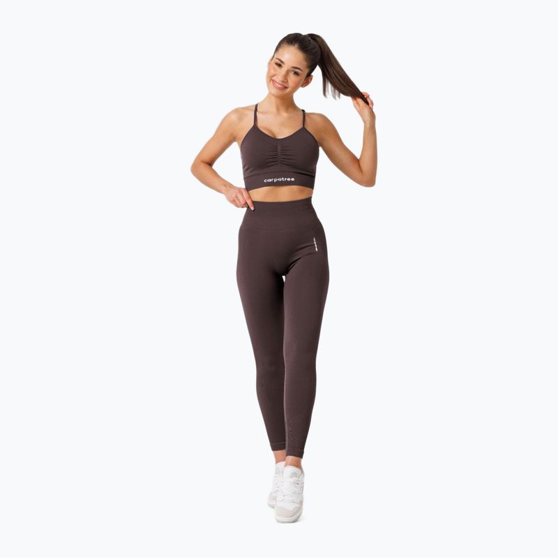 Дамски тренировъчен клин Carpatree Allure Seamless berry brown 2