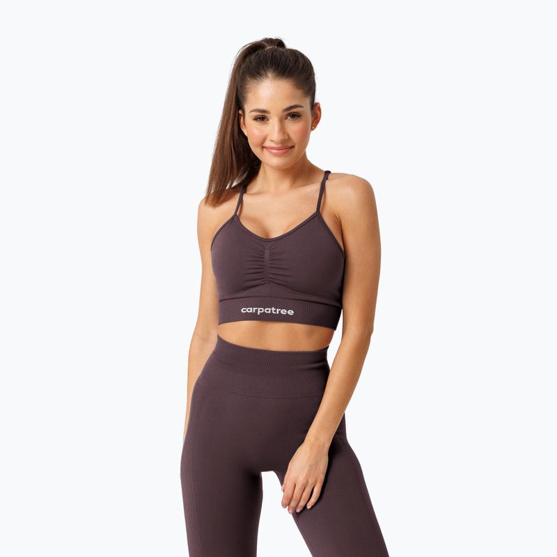 Спортен сутиен Carpatree Allure Seamless berry brown 4