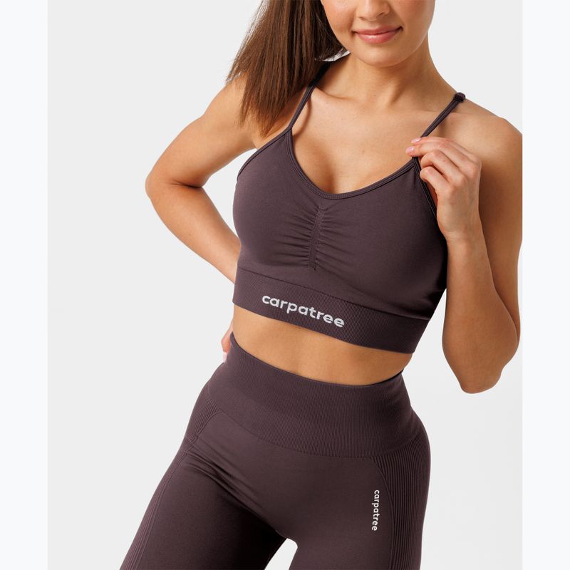 Спортен сутиен Carpatree Allure Seamless berry brown 5