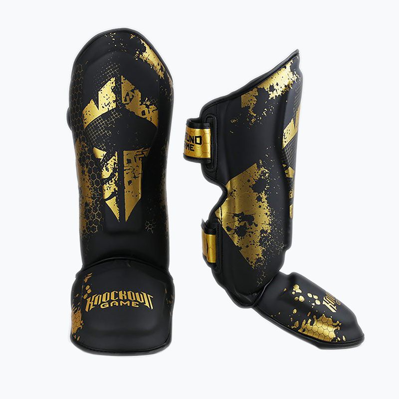 Ground Game Cage Gold предпазители за пищялки черни SHINGUCGOLDS