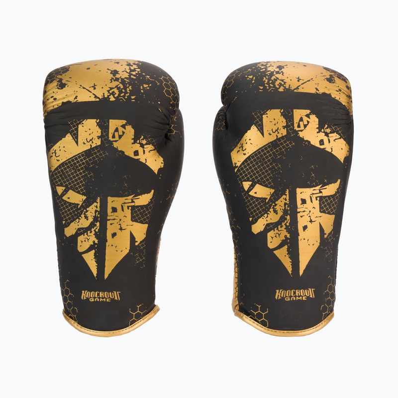 Ground Game Cage Gold боксови ръкавици черни/златни