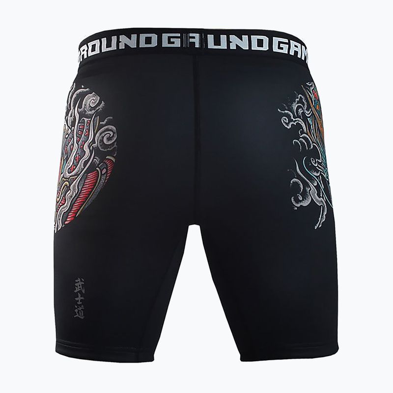 Ground Game Vale Tudo Bushido 3.0 мъжки къси панталони за тренировка черен/мултицветен 2