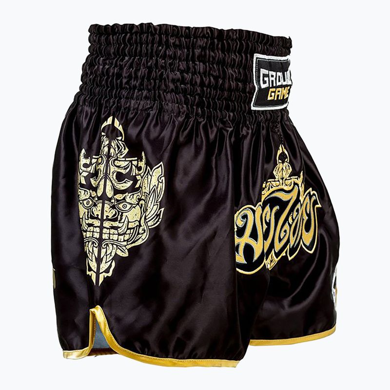 Ground Game Muay Thai мъжки боксерки Gold черни 21MTSHGOLDS 2