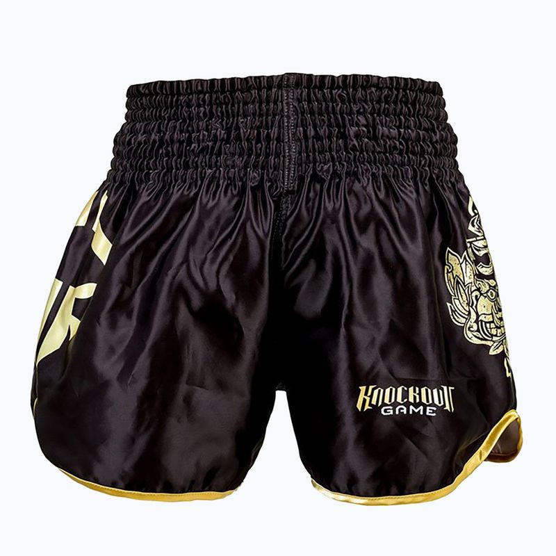 Ground Game Muay Thai мъжки боксерки Gold черни 21MTSHGOLDS 3