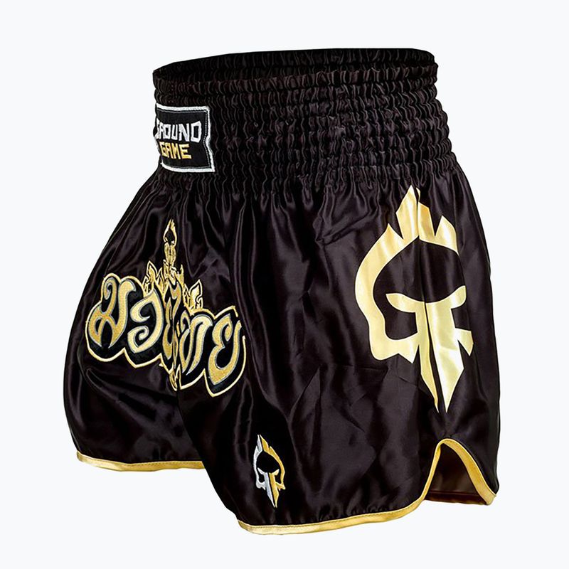 Ground Game Muay Thai мъжки боксерки Gold черни 21MTSHGOLDS 4