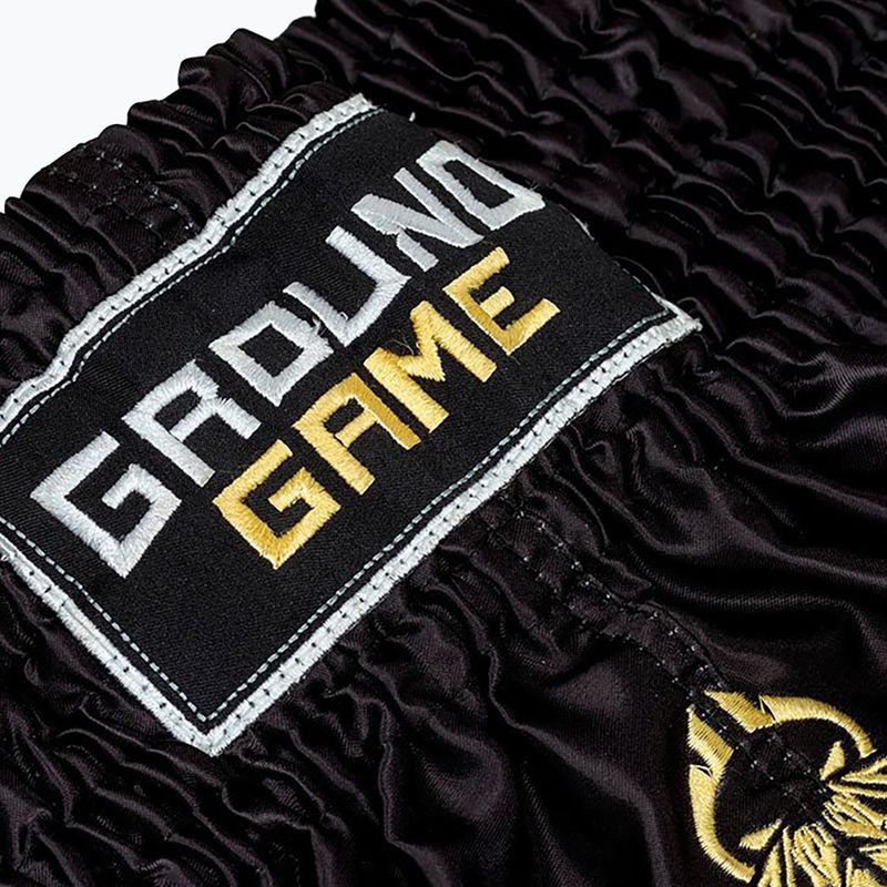 Ground Game Muay Thai мъжки боксерки Gold черни 21MTSHGOLDS 5