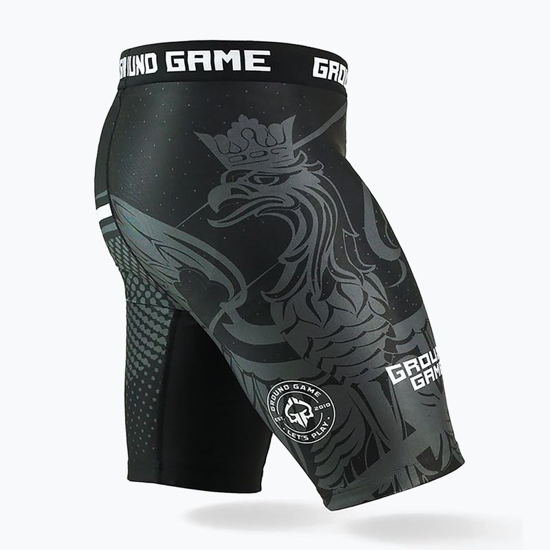 Ground Game Vale Tudo Poland мъжки шорти за тренировка черно/бяло/червено 4