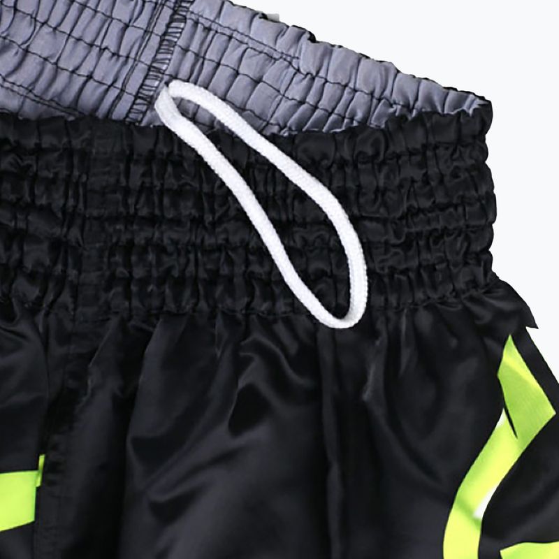 Мъжки шорти за тренировка Ground Game Muay Thai Neon black/green neon 6