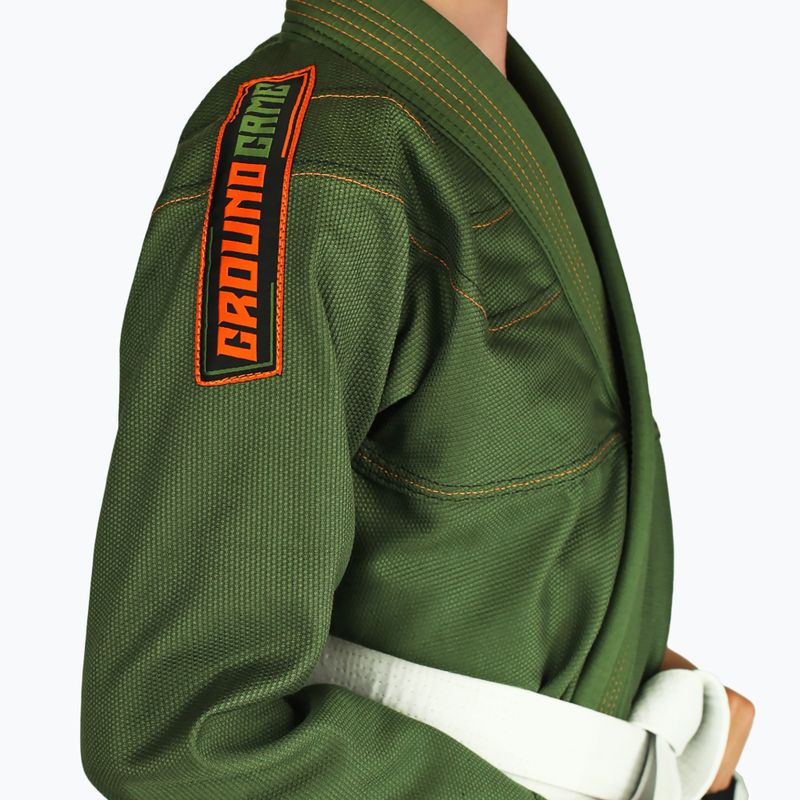 GI към Бразилско жиу-житцу за деца GroundGame Junior 3.0 green GIJUN3PIN02 3