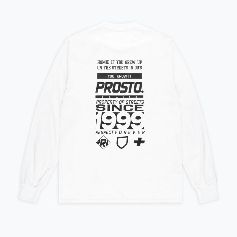 PROSTO Typeskur LS мъжка тениска с дълъг ръкав бяла KL222MTEE2071 2